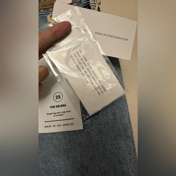 NWT GRLFRND Helena Straight Leg High Waist in All Your Days Size 25 - Picture 9 of 9